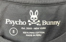 Load image into Gallery viewer, Psycho Bunny Mens Black Graphic Print Short Sleeve Pullover T-Shirt Size 5
