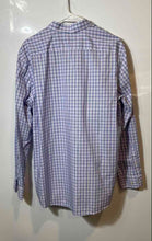 Load image into Gallery viewer, Banana Republic Mens Light Purple And Blue Plaid Print Cotton Dress Shirt Size L
