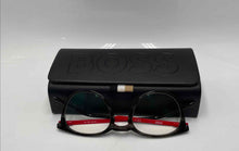 Load image into Gallery viewer, Authentic Hugo Boss Men's Red/Black Glasses With Case
