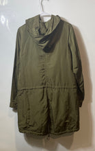 Load image into Gallery viewer, Vince Camuto Womens Green Long Sleeve Hooded Full-Zip Rain Jacket Size Medium
