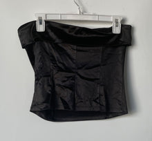 Load image into Gallery viewer, Forever 21 Womens Black Sleeveless Off-The-Shoulder Cropped Blouse Top Size L
