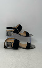 Load image into Gallery viewer, Avellini Womens Black Leather Open Toe Slingback Sandals Size US 6 EU 37 W/ Tag
