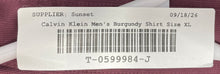 Load image into Gallery viewer, Calvin Klein Mens Burgundy Slim Fit Stretch Wrinkle Free Button-Up Shirt Size XL
