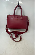 Load image into Gallery viewer, Steve Madden Womens Bmavvy Red Faux Leather Tassel Crossbody Strap Satchel Bag

