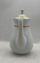 Load image into Gallery viewer, Lot Of 7 Pcs Baum Bros White Porcelain Cups Saucers Pot Crockery Tea Set
