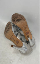 Load image into Gallery viewer, Antonio Melani Womens Silver Rhinestones High Stiletto Strappy Heels Size 6.5M
