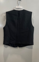 Load image into Gallery viewer, Zara Womens Black Sleeveless Pockets Four-Button Vest Size Medium
