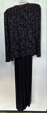 Load image into Gallery viewer, Alex Evenings Womens Blue Rhinestone 2-Piece Dress &amp; Jacket Set Size 8
