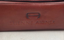 Load image into Gallery viewer, Authentic Etienne Aigner Womens Dark Brown Leather Crossbody Purse Stained

