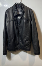 Load image into Gallery viewer, Whispering Smith Mens Black Long Sleeve Mock Neck Motorcycle Jacket Size M
