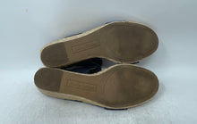 Load image into Gallery viewer, Tommy Bahama Womens Sakura Dark Blue Slip-On High Wedge Espadrille Heels Size 8M
