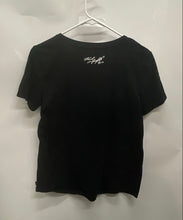 Load image into Gallery viewer, Karl Lagerfeld Womens Black Short Sleeve Round Neck Pullover T-Shirt Size Medium
