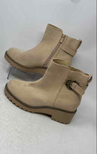 Load image into Gallery viewer, Torrid Womens Light Beige Suede Round Toe Side Zipper Ankle Boots Size 11WW

