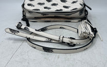 Load image into Gallery viewer, Aldo Womens White Black Strawberry Print Leather Adjustable Strap Crossbody Bag
