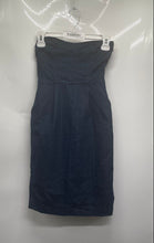 Load image into Gallery viewer, Armani Exchange Womens Blue Strapless Sweetheart Neck Sheath Dress Size 0
