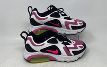 Load image into Gallery viewer, Nike Womens Air Max 200 Black White Pink Lace-Up Low Top Sneaker Shoes Size 6
