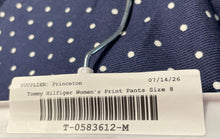 Load image into Gallery viewer, Tommy Hilfiger Womens Blue Polka Dot Flat Front Straight-Leg Ankle Pants Size 8
