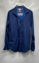 Load image into Gallery viewer, Calvin Klein Mens Blue Check Infinite Slim Fit Button-Up Shirt Size M
