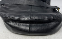 Load image into Gallery viewer, Fossil Womens Black Inner Pockets Flap Shoulder Crossbody Handbag
