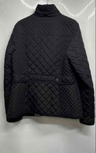 Load image into Gallery viewer, Giacca Womens Black Long Sleeve Mock Neck Pockets Quilted Jacket Size M
