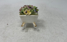 Load image into Gallery viewer, Royal Adderley Multicolor Bone China Wheelbarrow With Flowers Figurine

