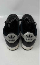 Load image into Gallery viewer, Adidas Mens Samoa AQ7907 Black White Leather Lace-Up Sneakers Shoes Size 9.5
