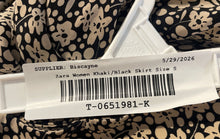 Load image into Gallery viewer, Zara Womens Khaki Black Floral Print Long Maxi Skirt Size Small
