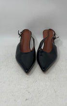 Load image into Gallery viewer, Coutgo Womens Black Kitten Pointed Toe Slingback Heels Size 8.5
