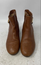 Load image into Gallery viewer, Lauren Ralph Lauren Womens Weslynn Brown Leather Side Zipper Ankle Boots Size 6B

