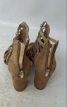 Load image into Gallery viewer, Sam Edelman Womens Yeager Beige Caged Block Heel Back Zip Strappy Sandals Size 9
