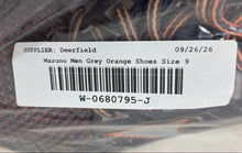 Load image into Gallery viewer, Mizuno Mens Wave Viper Gray Orange Lace-Up Low Top Running Shoes Size 9
