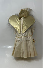 Load image into Gallery viewer, Beige Gold Wings Star Embroidery 16 Inch Angel Collector Porcelain Doll
