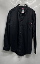 Load image into Gallery viewer, Tommy Hilfiger Mens Black Cotton Long Sleeve Button-Up Shirt Size Large
