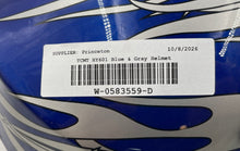 Load image into Gallery viewer, TCMT Unisex HY601 Blue &amp; Gray Printed Cushioned Motorcycle Helmet Size XL
