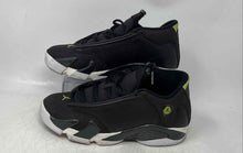 Load image into Gallery viewer, Nike Kids Air Jordan 14 Retro Black Green White Lace-Up Sneaker Shoes Size 7Y
