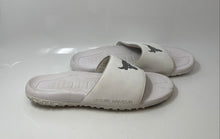 Load image into Gallery viewer, Under Armour Mens Project Rock White Bull Logo Slip-On Slide Sandals Size 14
