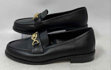 Load image into Gallery viewer, Michael Kors Womens Black Faux Leather Moc Toe Slip-On Loafer Shoes Size 7M
