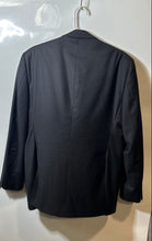 Load image into Gallery viewer, Max Davoli Mens Black Wool Single-Breasted Notch Two Button Blazer Size 42/36L
