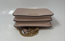 Load image into Gallery viewer, Michael Kors Womens Jade Pink Leather Chain Strap Flap Over Lined Crossbody Bag

