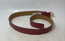 Load image into Gallery viewer, Michael Kors Womens 556000 Pink Leather Studded MK Buckle Adjustable Waist Belt

