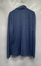 Load image into Gallery viewer, Banana Republic Mens Blue Heather Long Sleeve 1/4 Zip Pullover Sweater Size L
