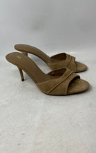 Load image into Gallery viewer, Zara Womens Light Brown Open Toe Stiletto Slip-On Slide Sandals Size 40
