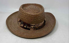 Load image into Gallery viewer, The Scala Collection Womens Brown Woven Wide Brim Fedora Hat Size X-Large
