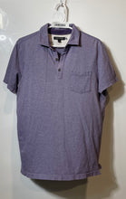 Load image into Gallery viewer, Banana Republic Mens Violet Short Sleeve Button Front Polo Shirt Size Medium
