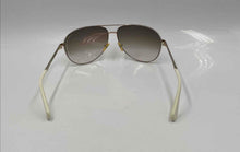 Load image into Gallery viewer, Authentic Marc by Marc Jacobs Women's Gold-Tone White Aviator Sunglasses
