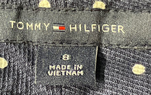 Load image into Gallery viewer, Tommy Hilfiger Womens Blue Polka Dot Flat Front Straight-Leg Ankle Pants Size 8
