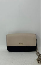 Load image into Gallery viewer, Kate Spade New York Womens Black &amp; Beige Leather Chain Strap Lined Crossbody Bag
