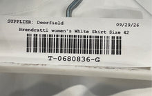 Load image into Gallery viewer, Brendratti Womens White Avia Flat Front Pockets Golf Mini Skort Size 42
