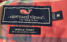 Load image into Gallery viewer, Vineyard Vines Mens Pink Plaid Collared Long Sleeve Whale Button-Up Shirt Size M
