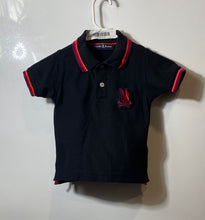 Load image into Gallery viewer, Psycho Bunny Boys Black Red Cotton Short Sleeve Polo Shirt Size 3T
